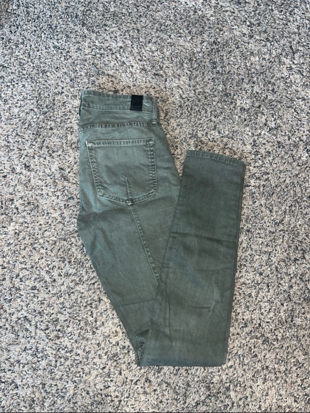 Vince Olive Green Skinny Jeans